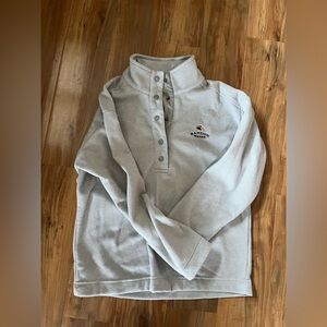 Bandon Dunes Cutter & Buck Light Gray Textured Pullover